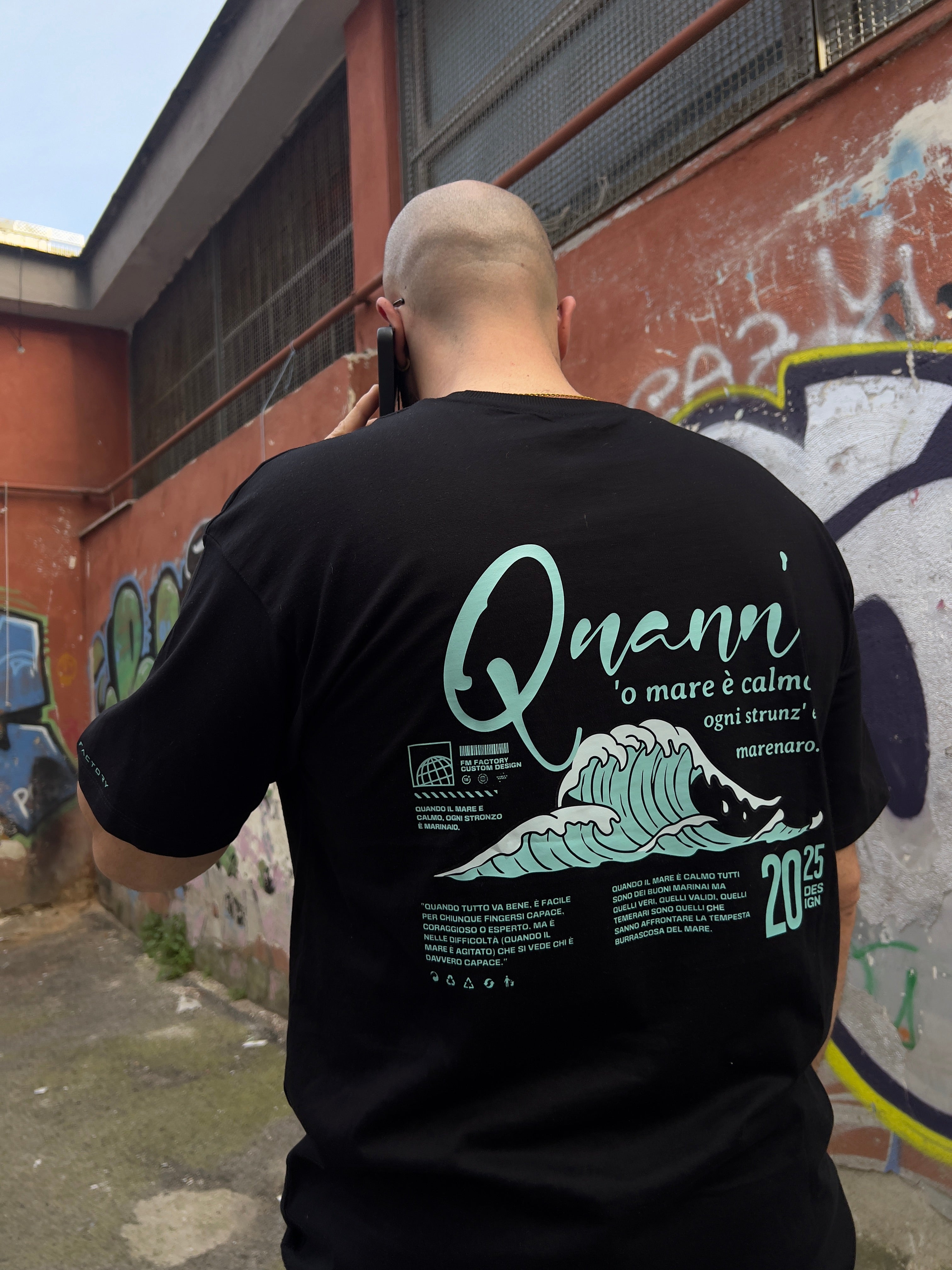 T-shirt "Quann' 'o mare è calmo"