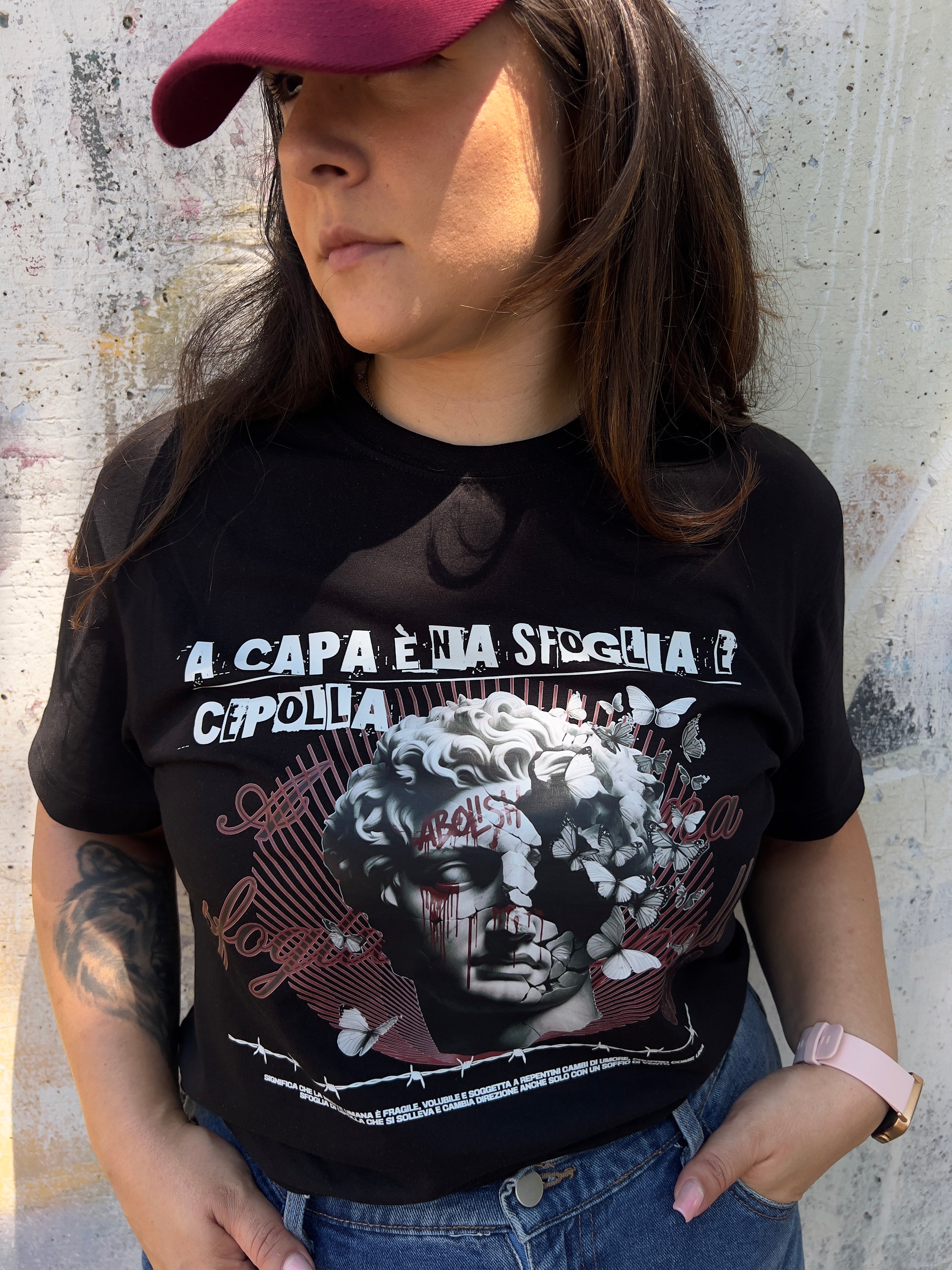 T-shirt "'A capa è 'na sfoglia 'e cepolla"