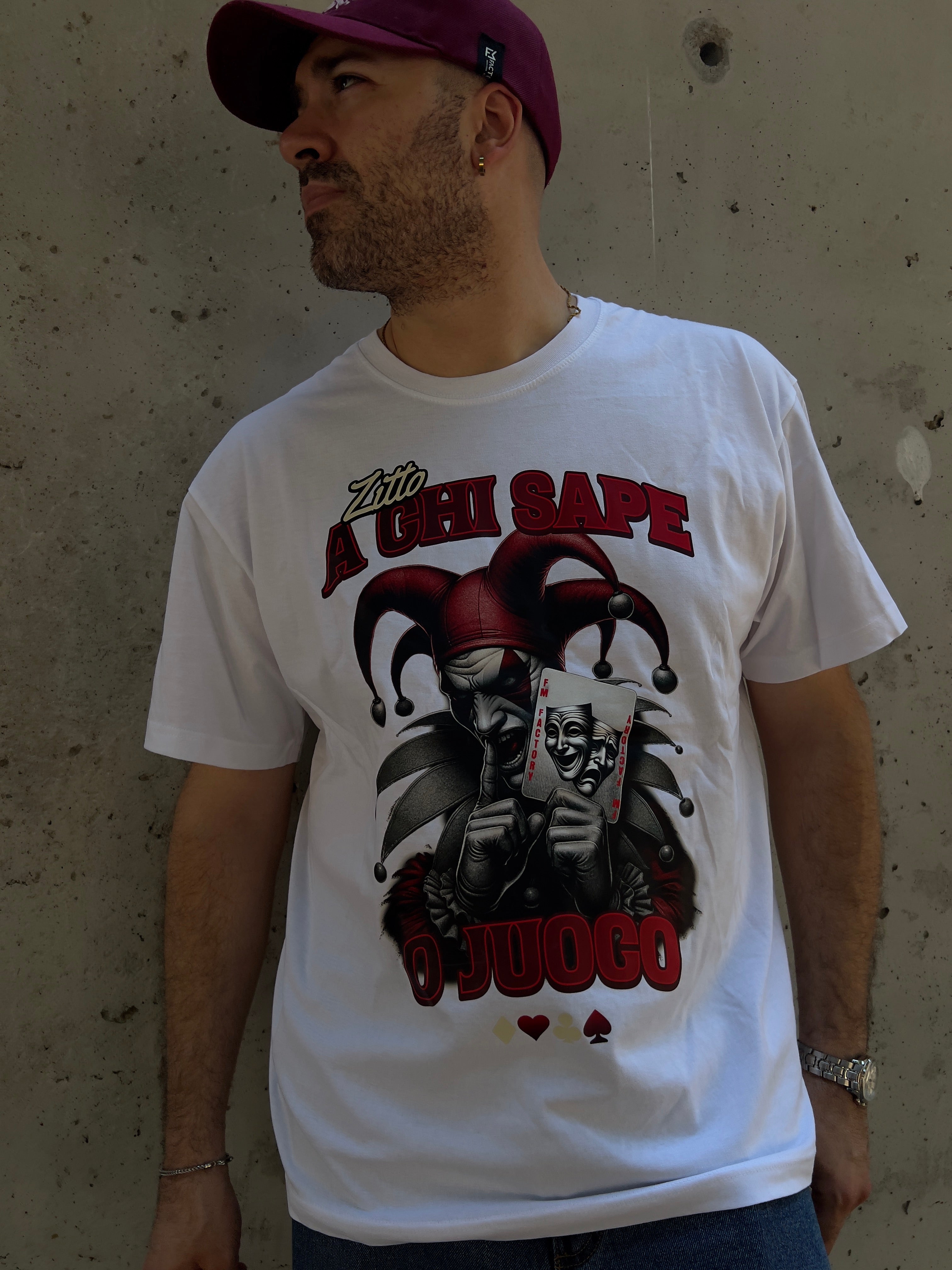 T-shirt "Zitto a chi sape 'o juoco"