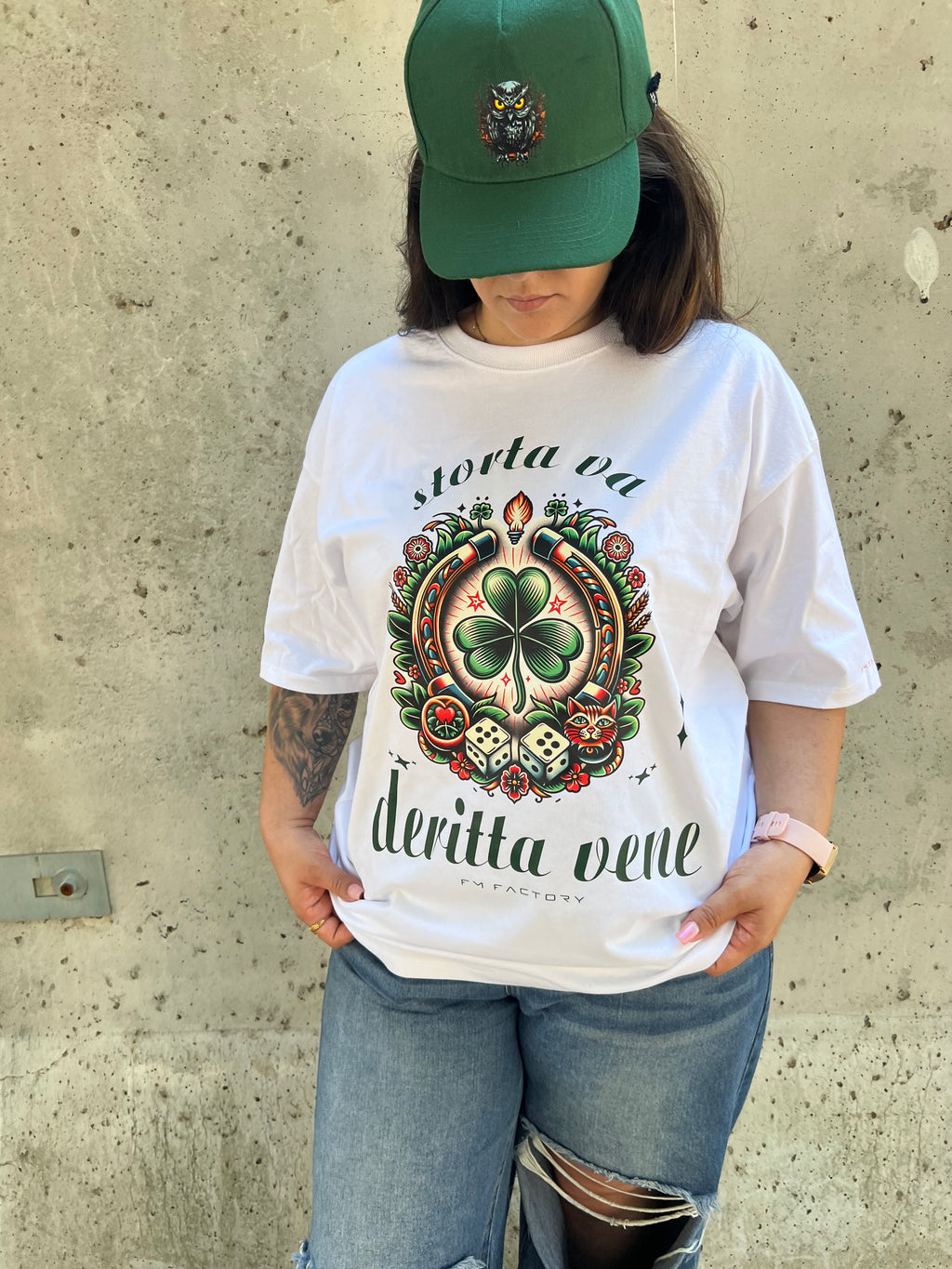 T-shirt "Storta va, deritta vene"