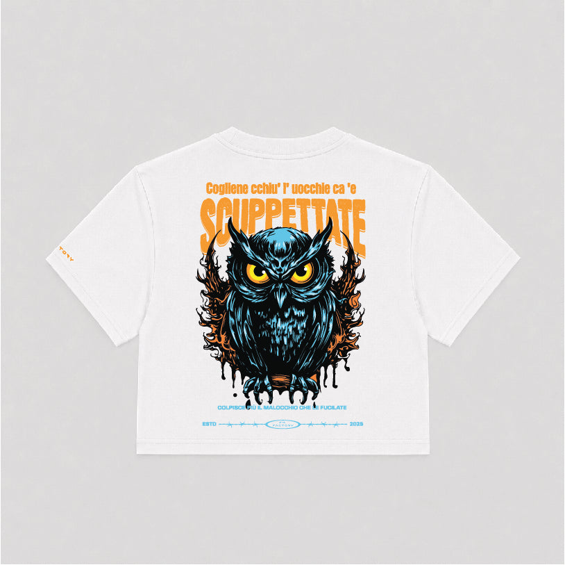 T-shirt Crop Donna "Ciucciuettola"