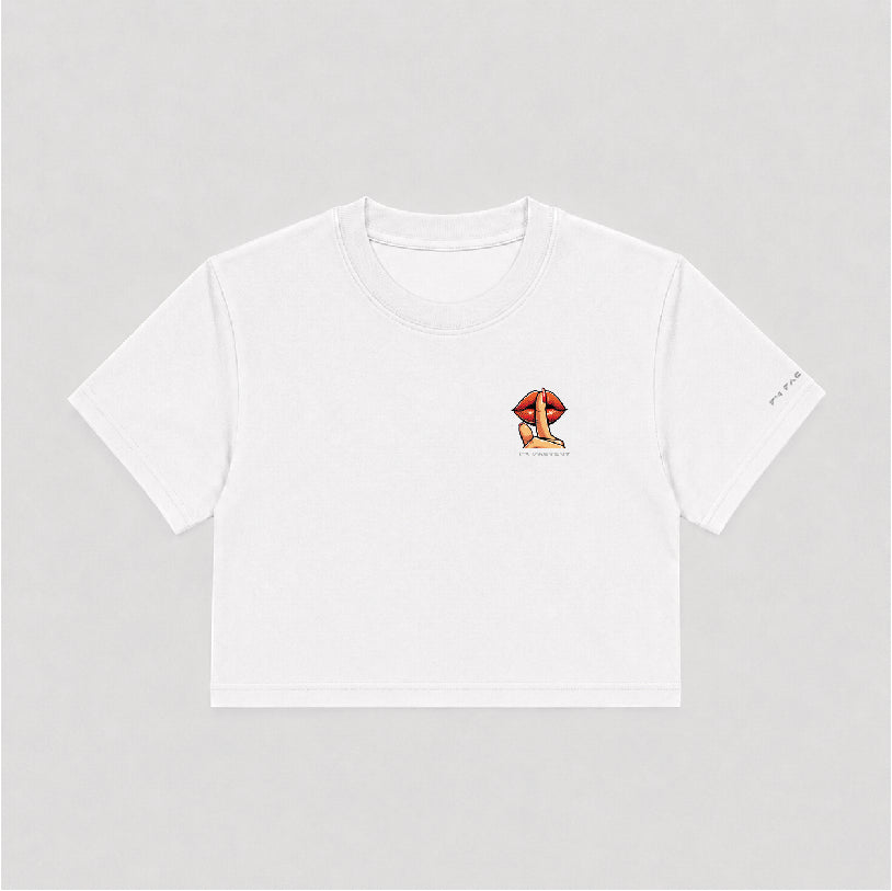 T-shirt Crop Donna "'A meglia parola"