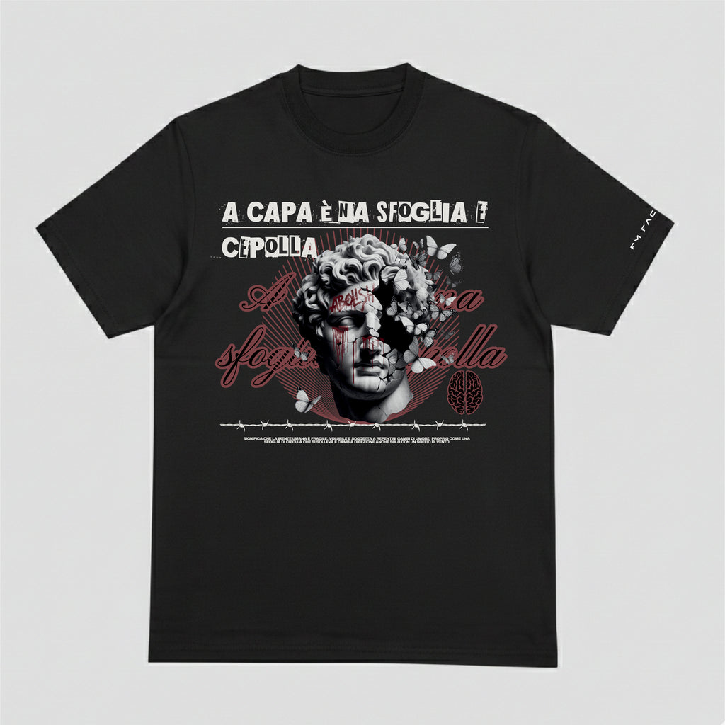 T-shirt "'A capa è 'na sfoglia 'e cepolla"