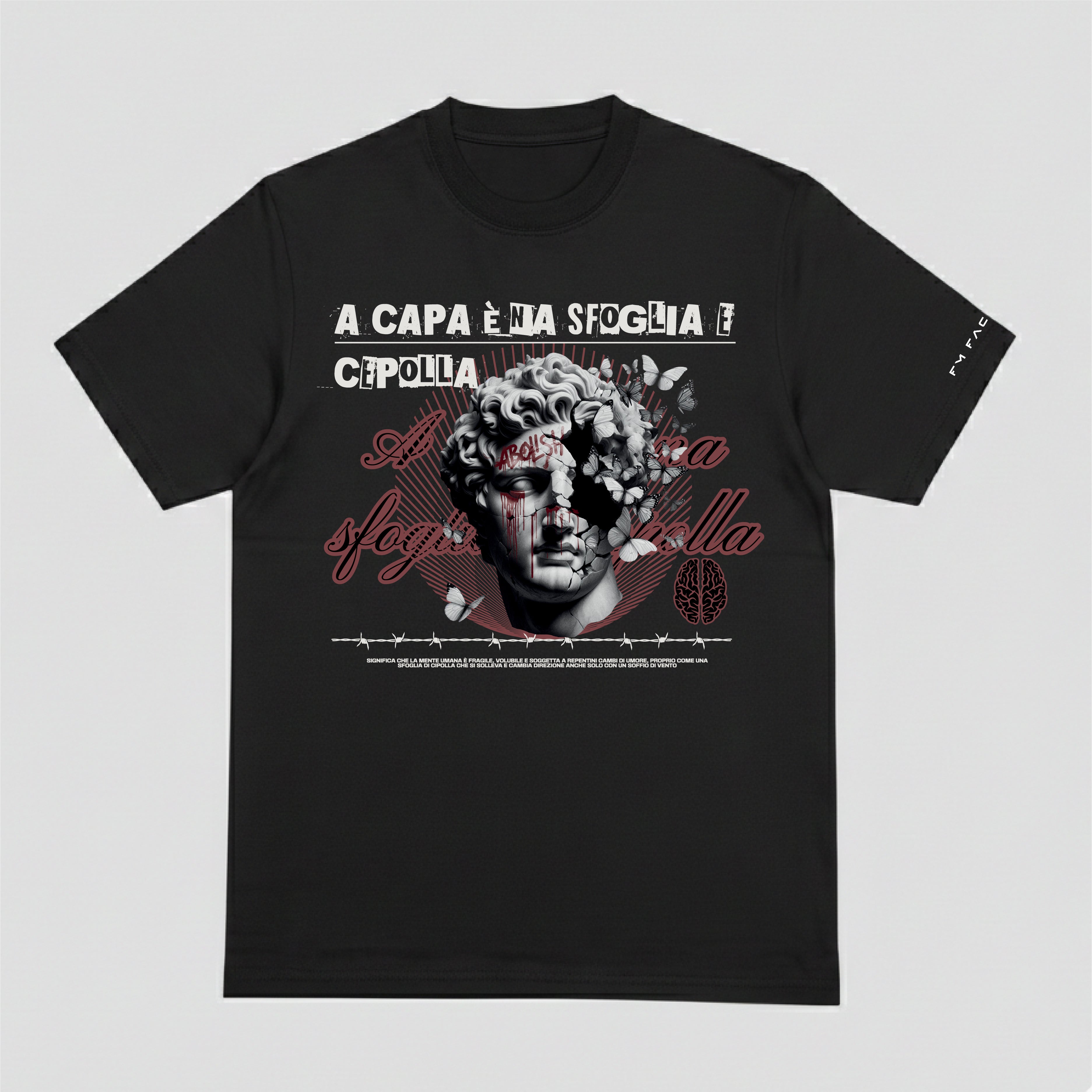 T-shirt "'A capa è 'na sfoglia 'e cepolla"