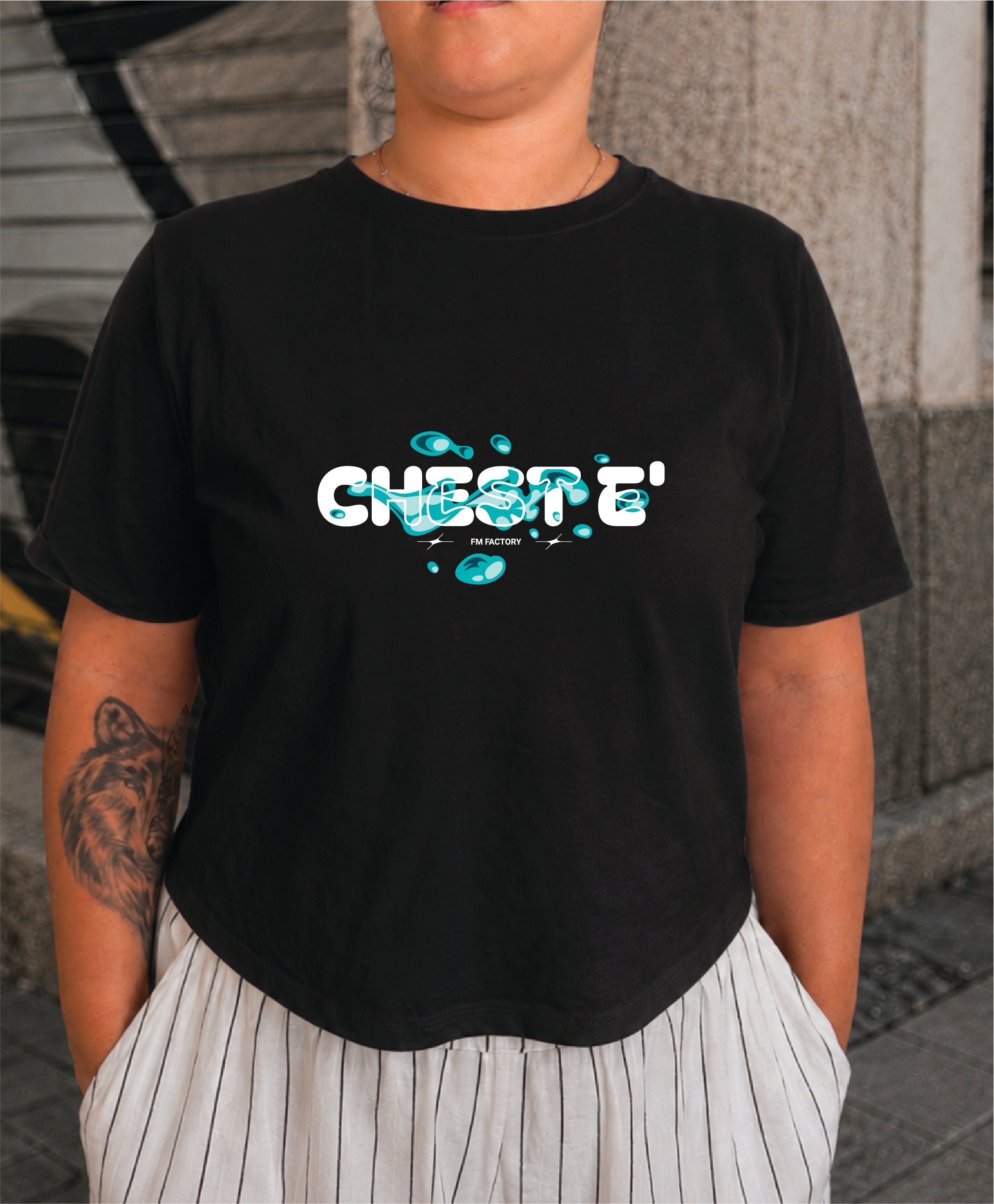 T-shirt Crop Donna "Chest'è"