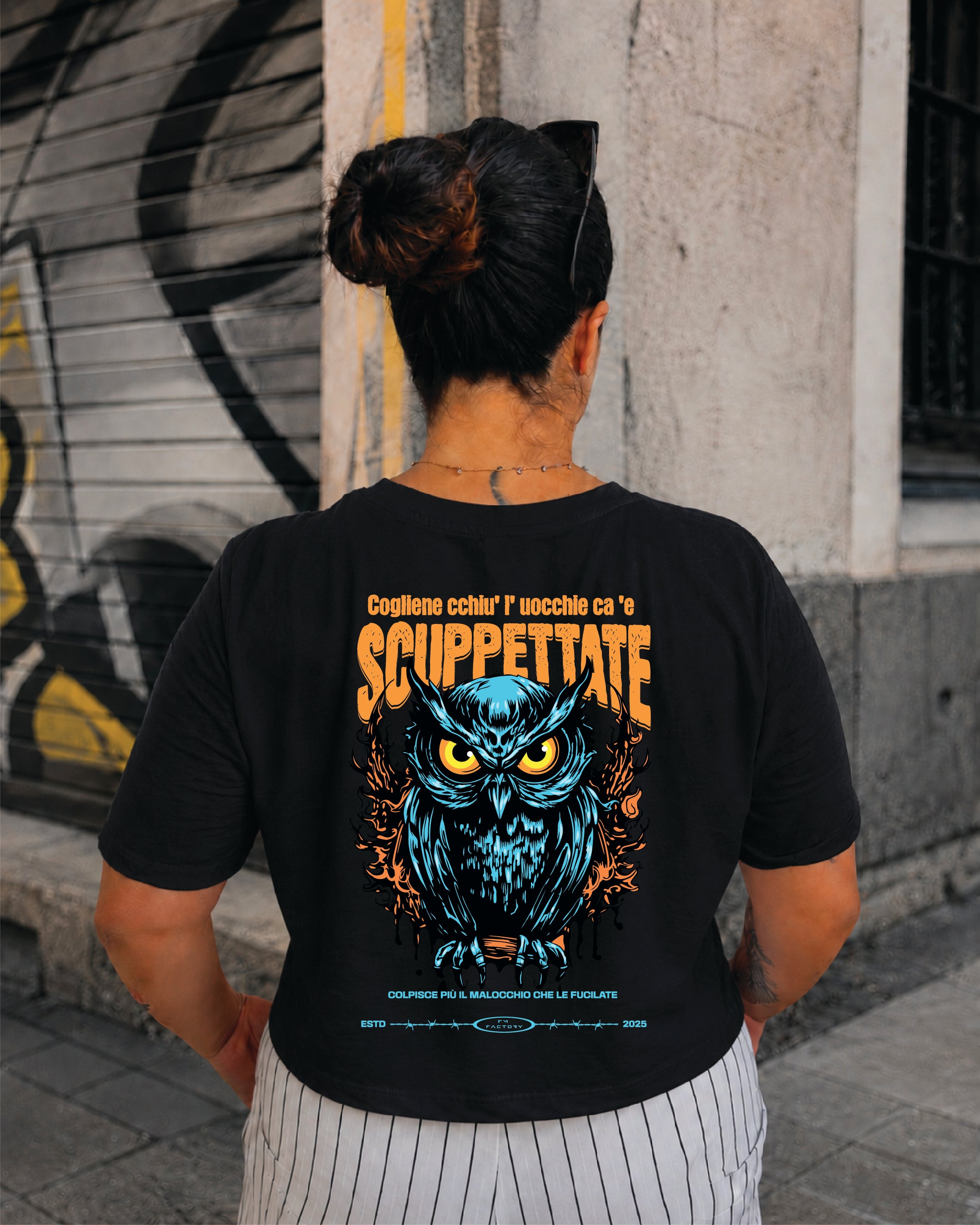 T-shirt Crop Donna "Ciucciuettola"